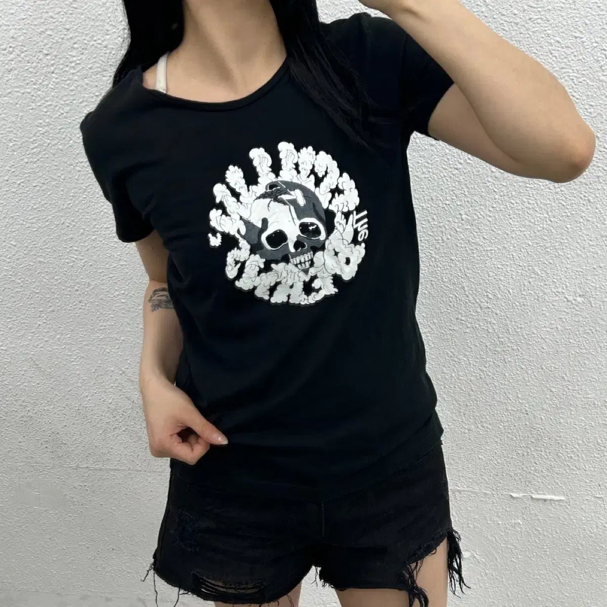 ミルクBOY X キム・ジョーンズ スカル 半袖 ( 中古 実物 ない レア 商品 + 未使用級