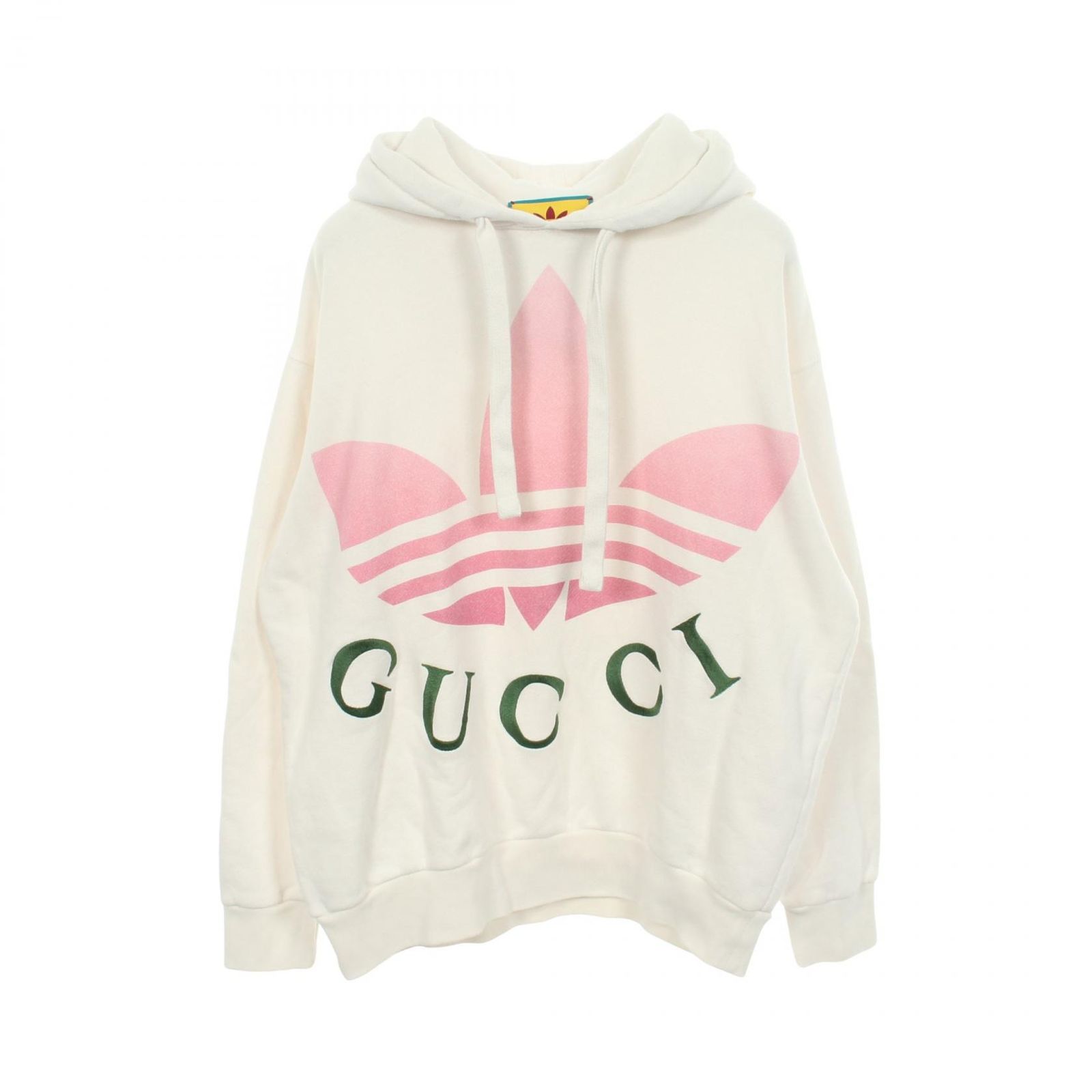 GUCCI グッチ GUCCI × adidas ロゴプリント フーディ パーカー