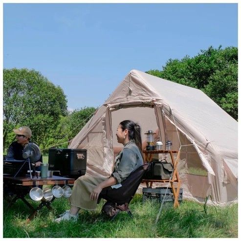 ⭐️新品未使用品⭐️エアテント ベージュ 2321 インフレータブル式 エアテント ベージュ 2~4人 W300×D210×H200