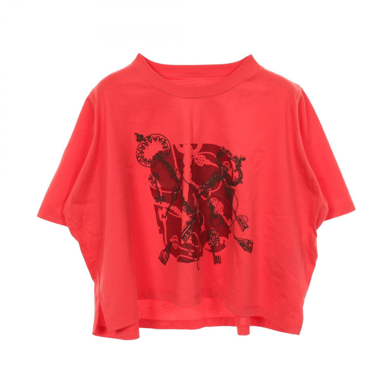 HERMES エルメス Cartouche Leclere クロップド 半袖Tシャツ