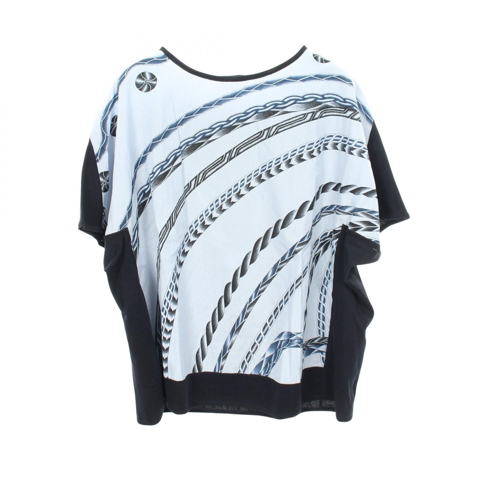 HERMES エルメス プリント切替 半袖Tシャツ