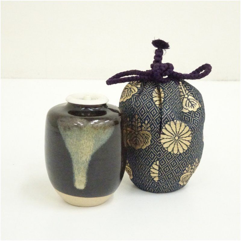 肩衝茶入 茶入れ 茶道 茶道具 おしゃれ 道具 濃茶 抹茶 骨董 茶器 保存 