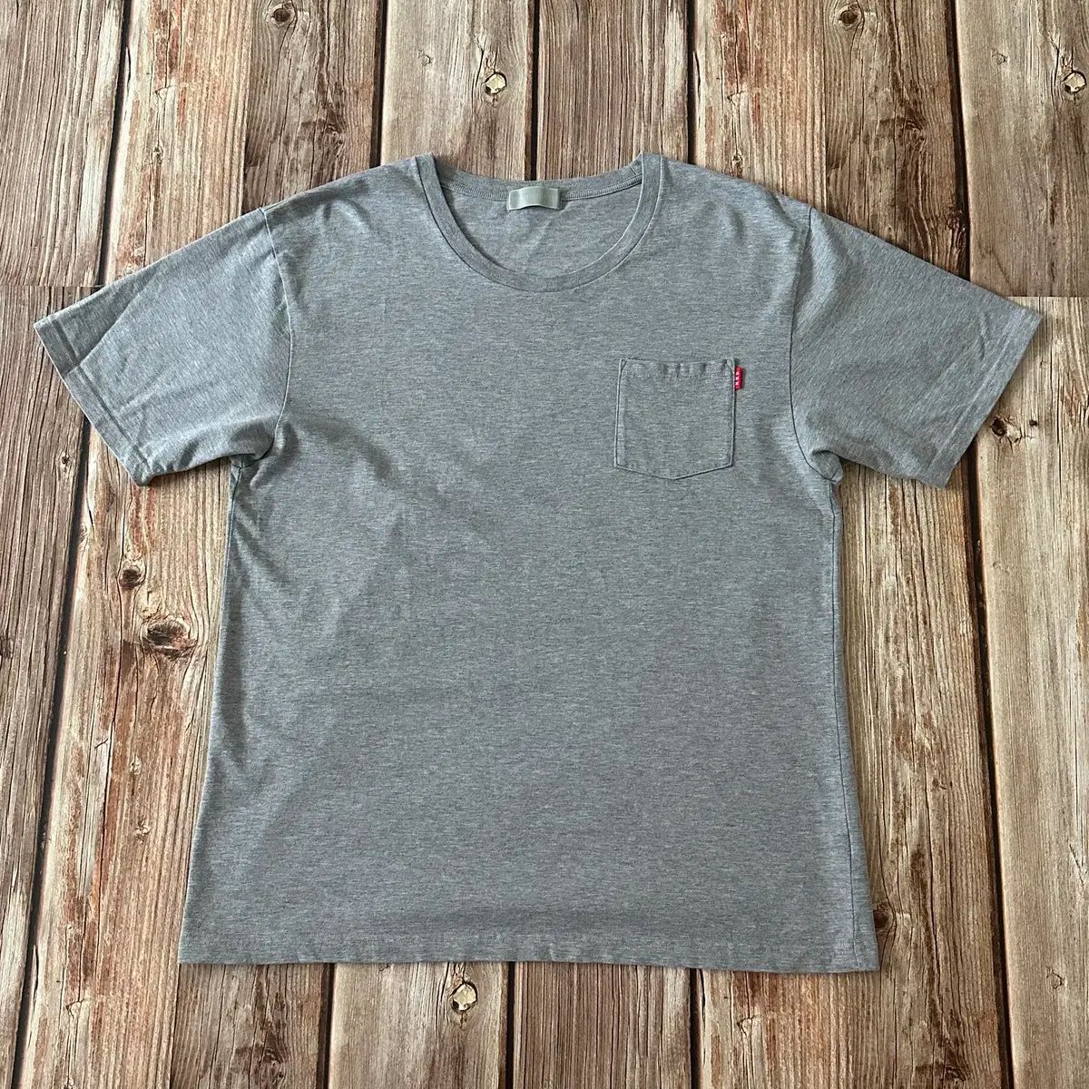 GOD SELECTION XXX 無地 ポケットTシャツ グレー XLサイズ