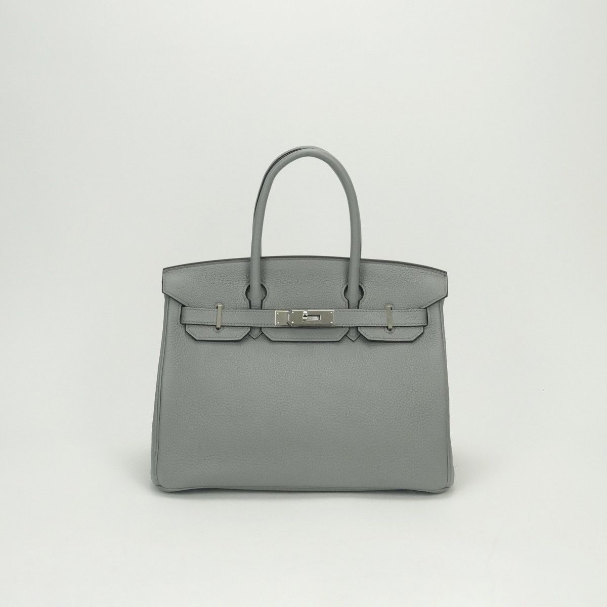 エルメス HERMES バーキン30 バーキン 30 バッグ トートバッグ トゴ グリムエット Gris mouette グレー Gray シルバー金具 ハンドバッグ
