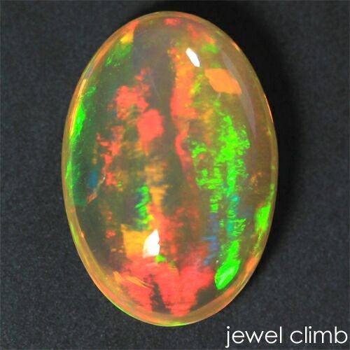【鑑別書付】希少なデジタルレインが描かれた大粒メキシコオパール 宝石 ルース ３．８７ＣＴ