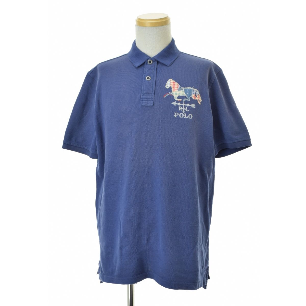 【POLOCOUNTRY】710B13499001 クラシック フィット ホースアップリケド ポロシャツ半袖ポロシャツ
