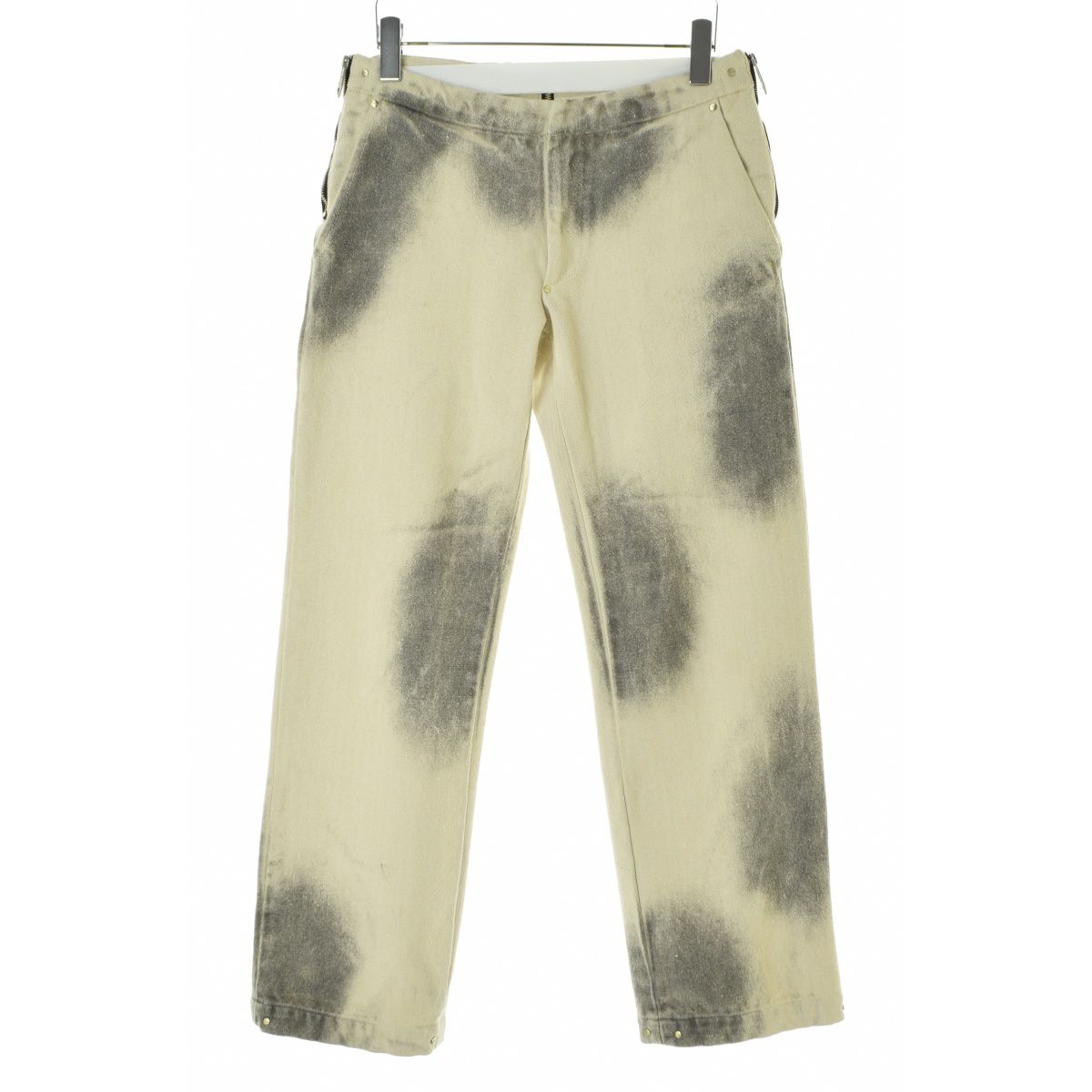【XANDERZHOU】24SS Low-rise Washed Straight-cut Trousers ローライズ ウォッシュド ストレートカットパンツ
