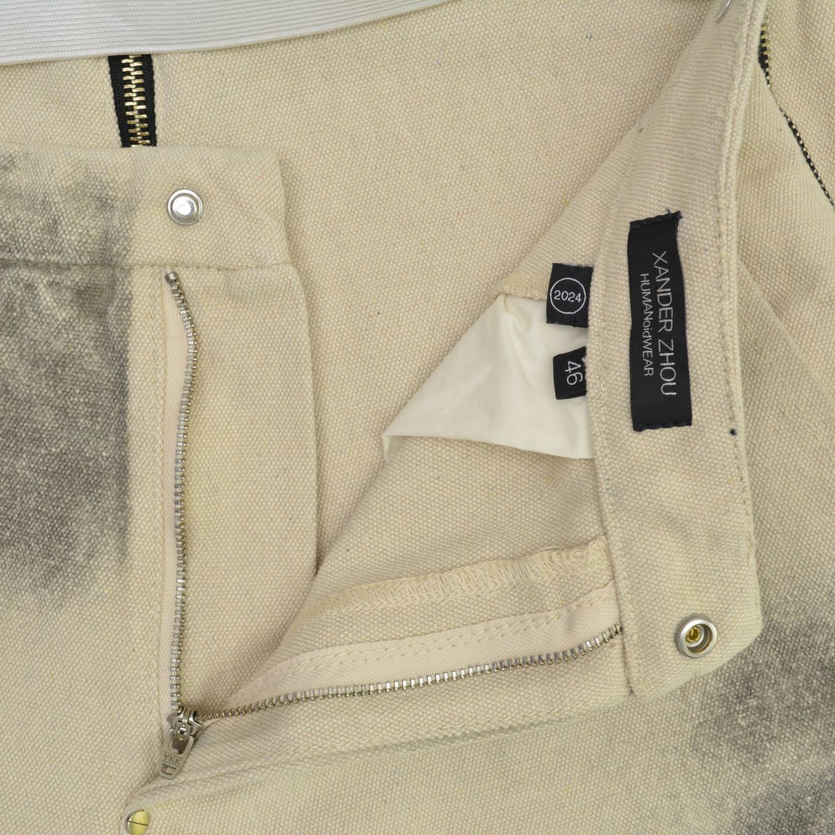 XANDERZHOU】24SS Low-rise Washed Straight-cut Trousers ローライズ 