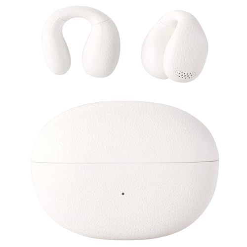 エレコム ワイヤレスイヤホン Bluetooth 5.4 イヤーカフ型 軽量 AAC対応 連続再生5時間 タッチセンサー 音声アシスタント対応 完全ワイヤレス Type-C 充電 ホワイト LBT-OWS03WH-ECt 9f5ef8da
