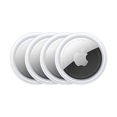 Apple AirTag 4個入り 紛失防止タグ 置き忘れ防止 耐水 防塵 iPhone/iPad「探す」ネットワーク対応 CR2032コイン型バッテリーJu