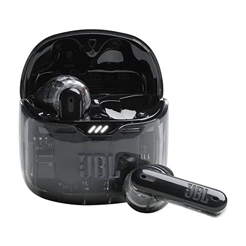 JBL TUNE FLEX GHOST ワイヤレスイヤホン bluetooth 2ウェイ装着/ノイズキャンセリング/IPX4/ブラック/JBLTFLEXGBLKJu