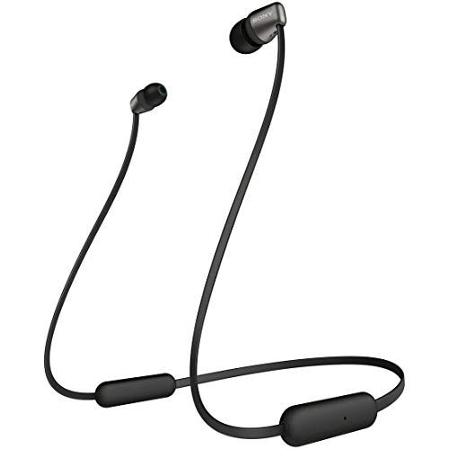 ソニー ワイヤレスイヤホン WI-C310 : Bluetooth対応/最大15時間連続再生/マイク付き フラットケーブル採用 2019年モデル ブラック WI-C310 BCJu