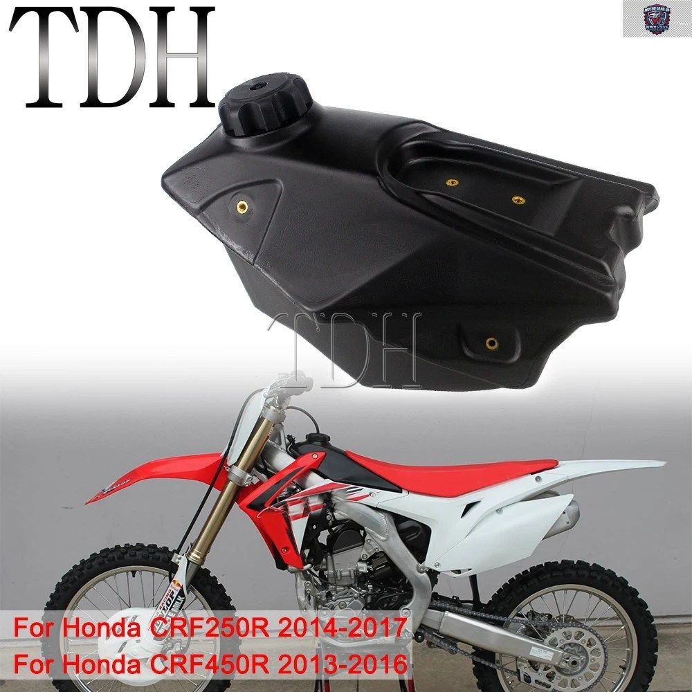 7.9L 2ガロン オートバイ燃料オイルガスタンク オフロード キャップ付き ホンダ CRF250R CRF450R CRF 250 450 R 2013-2017 2014