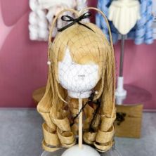 BJD　SDドール 　ウィッグ クリームロールヘア型