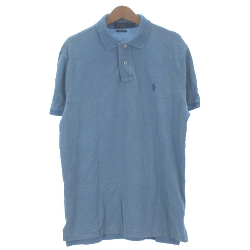 ポロ ラルフローレン POLO RALPH LAUREN ポロシャツ 半袖 ライトブルー M