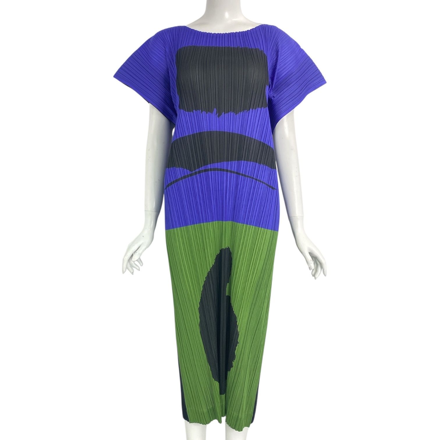 プリーツプリーズ 田中一光 ワンピース レア 希少 新品同様 ISSEY MIYAKE イッセイミヤケ PLEATS PLEASE