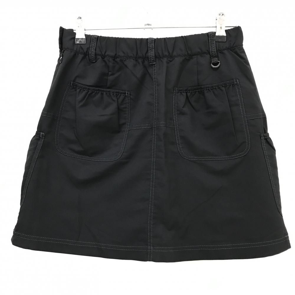 美品】ヒールクリーク スカート 黒 ポケット複数 内側インナーパンツ