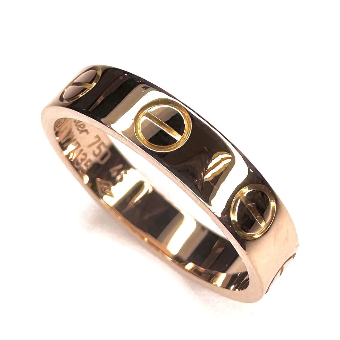 美品 Cartier カルティエ K18PG ラブリング 6号 リング・指輪 ピンクゴールド レディース
