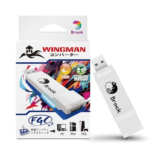 Brook Wingman FGC VX PS5/PS4/PC対応 コンバーター アーケードコントローラー 150種類以上の有線コントローラー対応 レイテンシ低減 変換アダプター アーケードジョイスティック 全PS5/PS4ゲーム対応【日本正 778e03c5