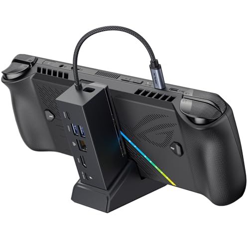 JSAUX ドッキングステーションROG Xbox Ally X (2025)/ROG Ally X/ROG Ally/Steam Deck/Legion Go Sに対応、HDMI 4K@120Hz、ギガビットイーサネット、デュアルUSB A bcb9b095