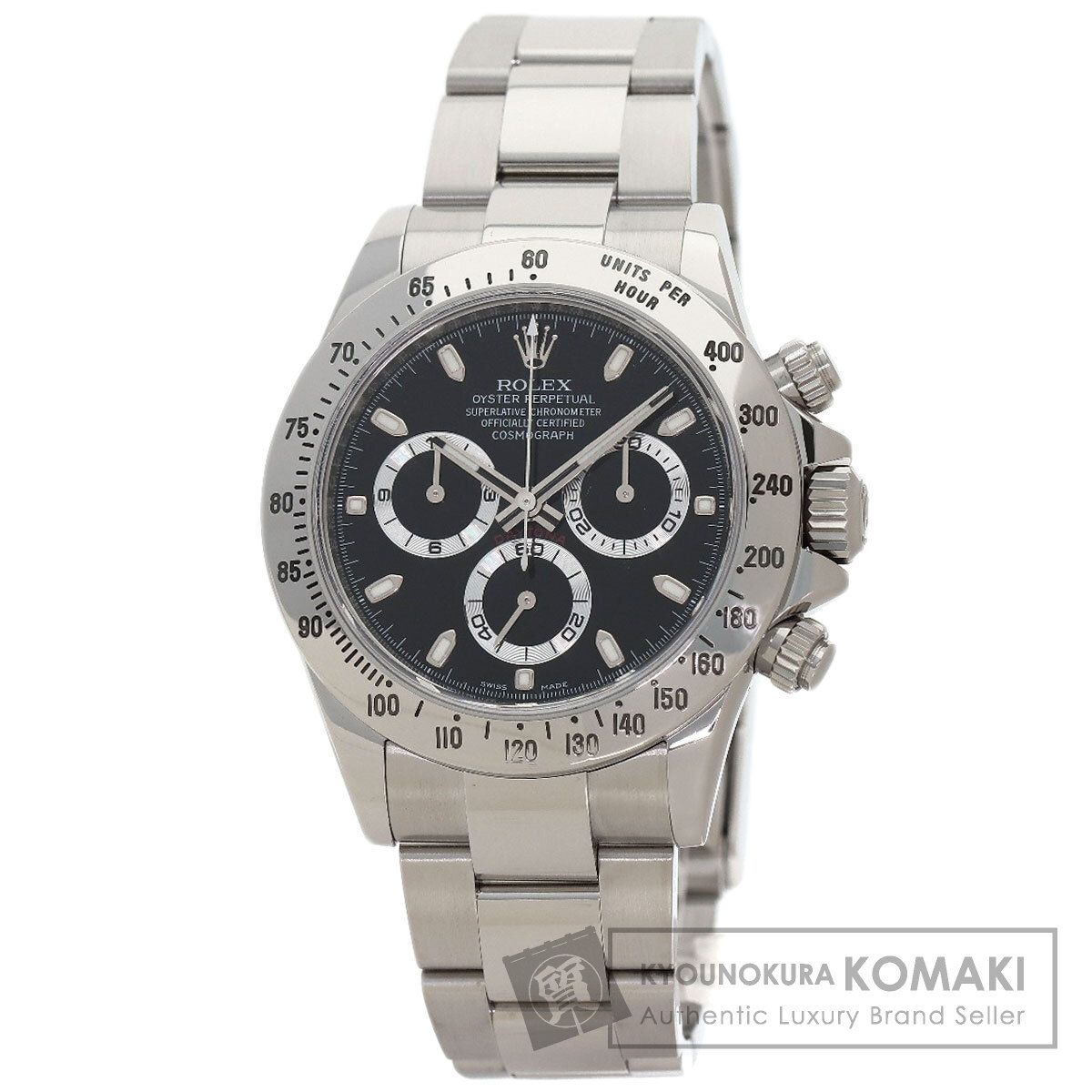 ROLEX ロレックス 116520 コスモグラフ デイトナ 鏡面バックル 腕時計 SS SS メンズ [中古]