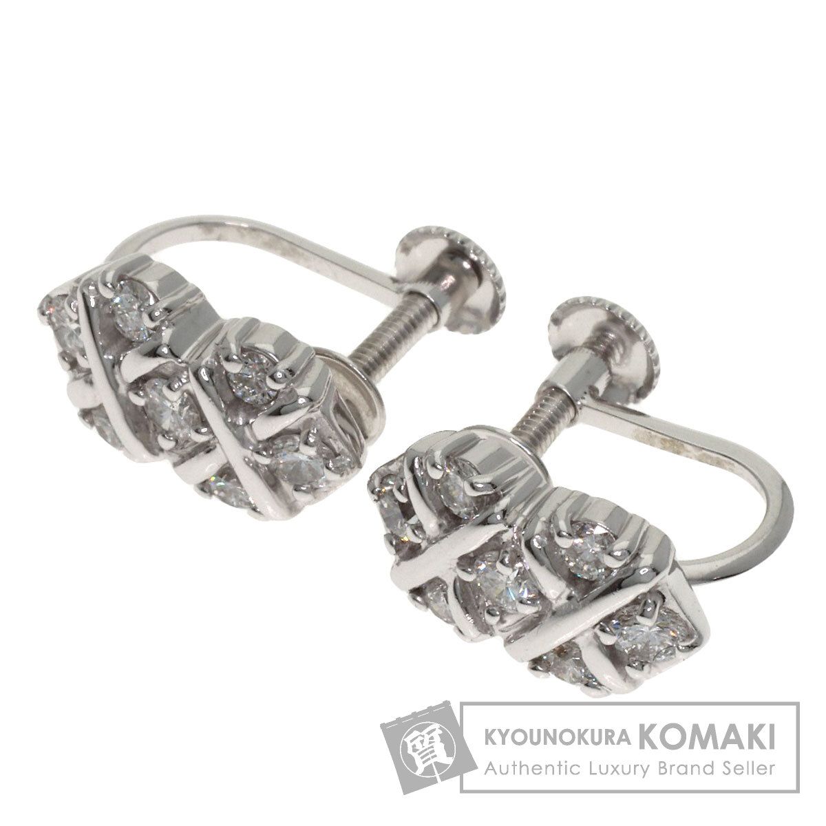 SELECT JEWELRY セレクトジュエリー ダイヤモンド イヤリング K18WG レディース [中古]
