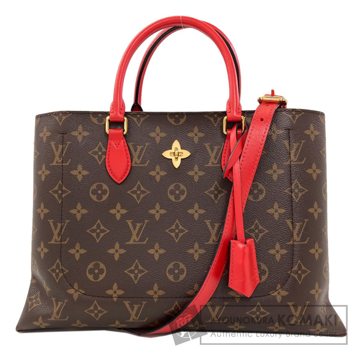LOUIS VUITTON ルイヴィトン M43553 フラワートート ハンドバッグ モノグラムキャンバス レディース [中古]