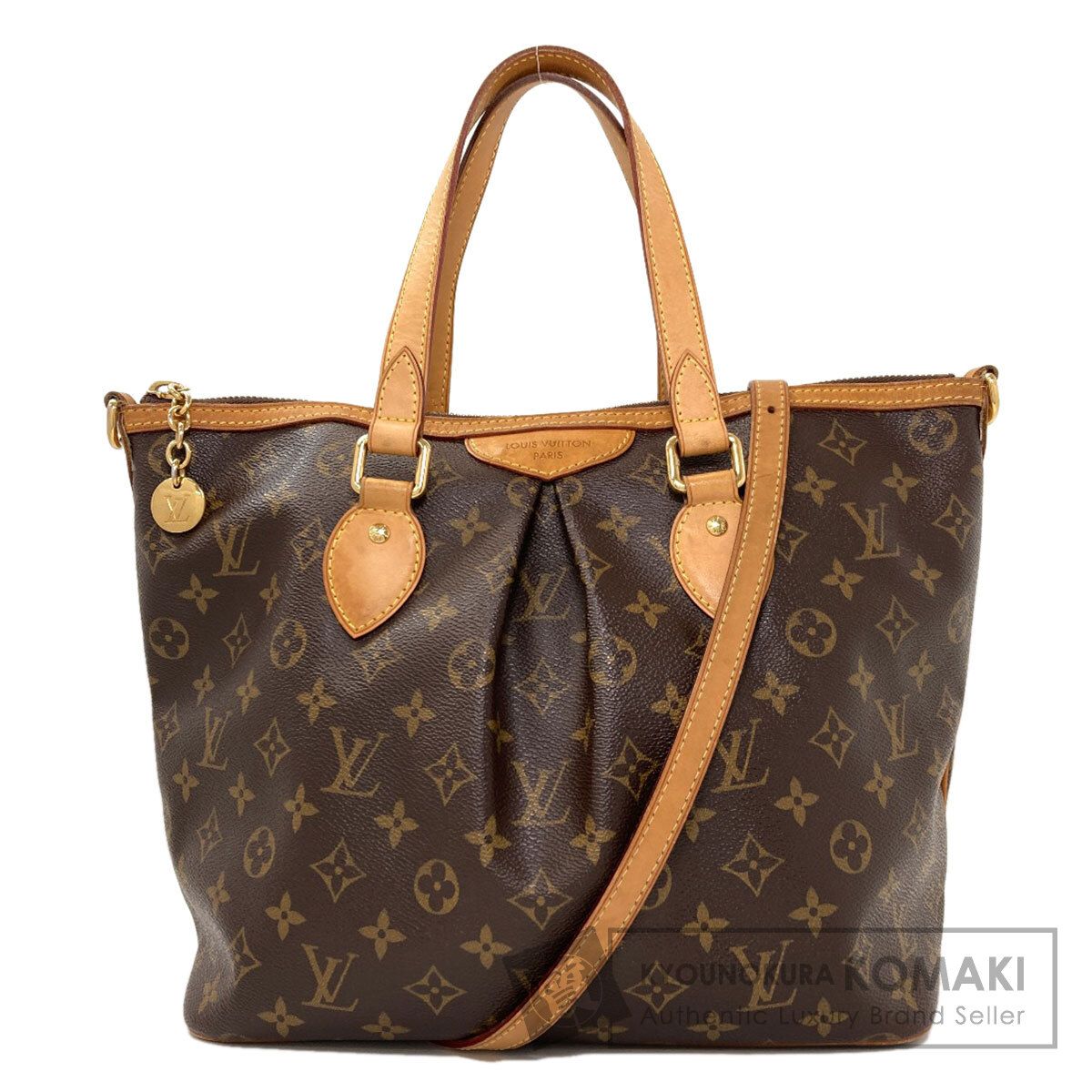 LOUIS VUITTON ルイヴィトン M40145 パレルモPM トートバッグ モノグラムキャンバス レディース [中古]