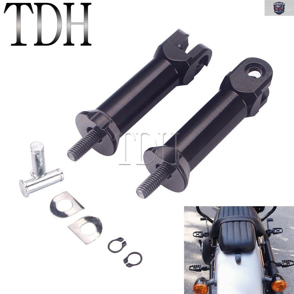 オートバイ用パッセンジャーフットペグ/フットレストブラケット ハーレー ソフテイル ダイナ FLDE FLFB FLHC FLSB FLSL FXBB FXBR FXDRS FX
