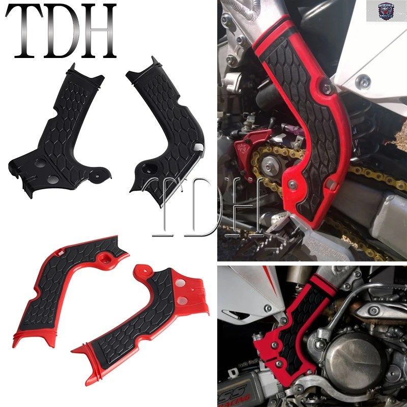 X-GRIP フレームプロテクター ホンダ CRF250R CRF250RX 2018-2019 CRF450R/RX CRF300RX 2019 プラスチック製サイドフレームカバーガード