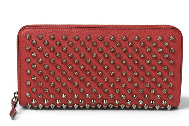 クリスチャンルブタン 財布 Christian louboutin 長財布/Panettone Zipped ベゴニア/シルバー 1185059【中古】