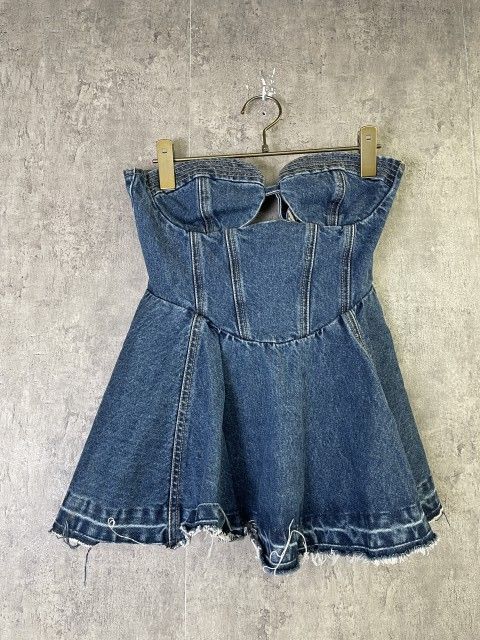 【中古】MAISON SPECIAL メゾンスペシャル DENIM BUSTIER デニム ビスチェ インディゴ F 33926265