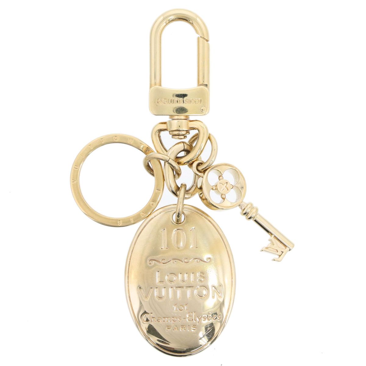 LOUIS VUITTON ルイ・ヴィトン ポルトクレ メゾン チャーム M65086 レディース ゴールド 中古