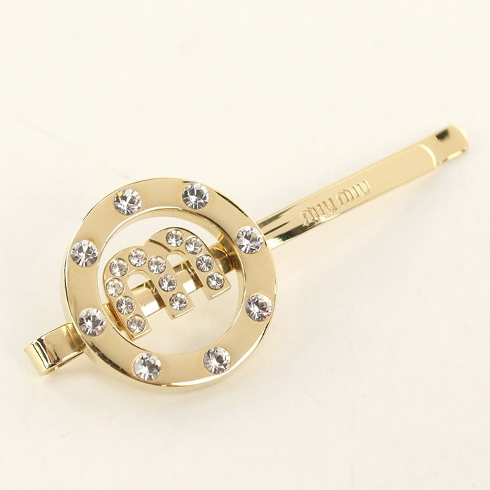 MIUMIU(OUTLET) ミュウミュウ アウトレット メタル ヘアクリップ ヘアアクセサリー メタル【中古】 レディース 18,485円