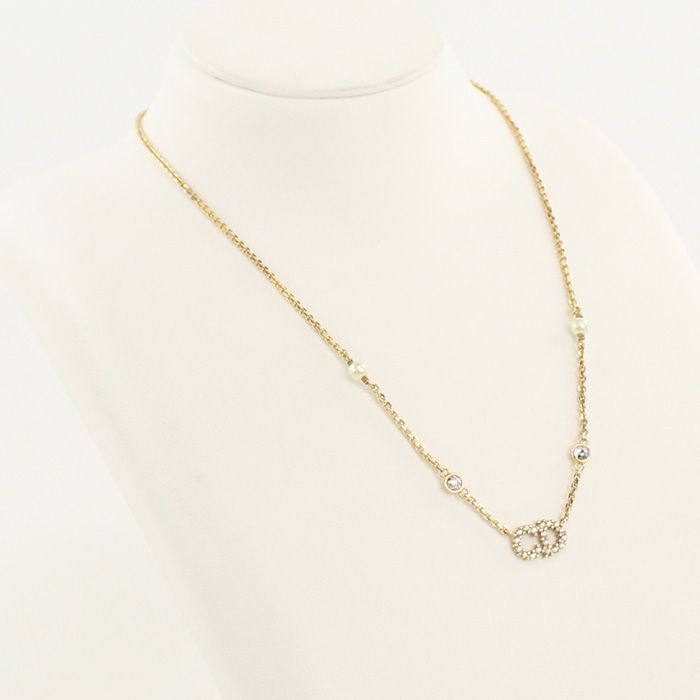 DIOR ディオール クレール ディー リュヌ N3522WOMZI_D301 ネックレス メタル/パール【中古】 レディース