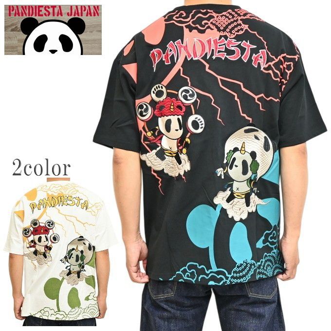 パンディエスタ ジャパン 526225 半袖Ｔシャツ 風来熊猫 パンダ Tee PANDIESTA JAPAN トップス メンズ