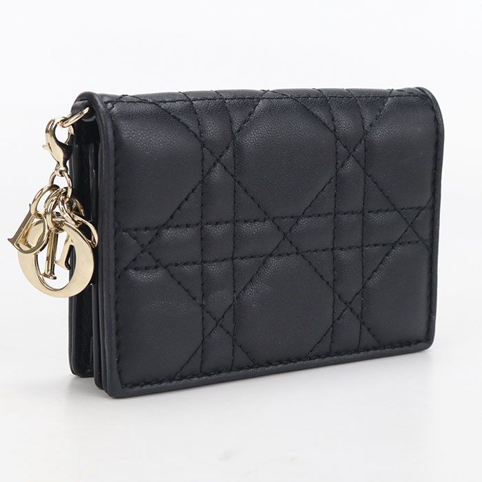 DIOR ディオール ブルーム カードホルダー レディディオール S0011ONMJ_M900 名刺入れ/ラムスキン【中古】 レディース
