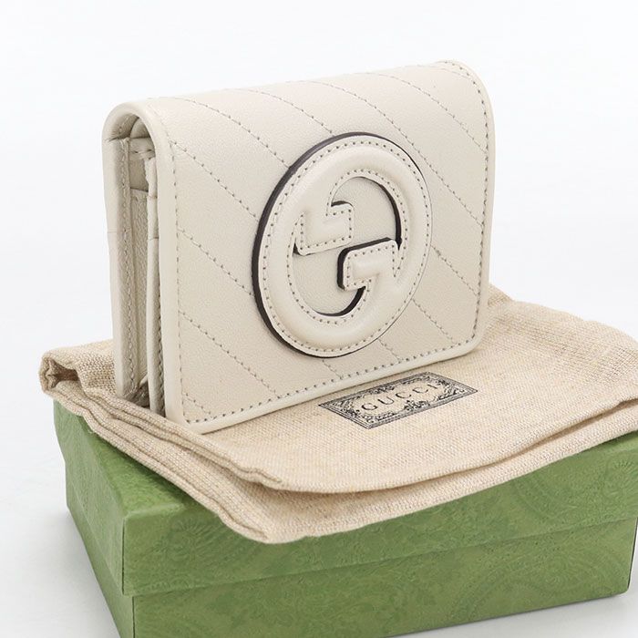 GUCCI グッチ ブロンディ 760317 二つ折り財布 レザー【中古】 レディース