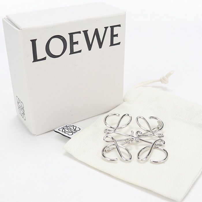 LOEWE ロエベ アナグラム 111.25.020 ブローチ メタル【中古】 レディース