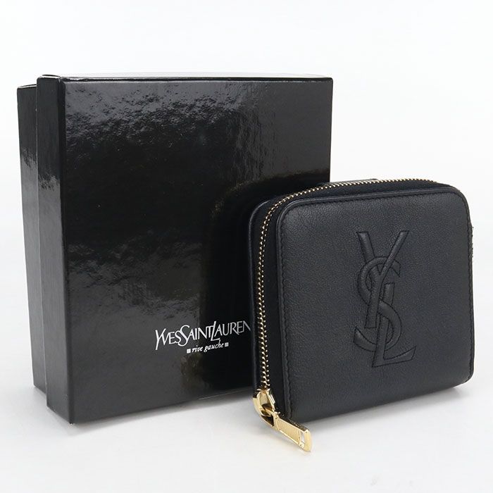 SAINT LAURENT サンローラン 352906 二つ折り財布 レザー【中古】 レディース
