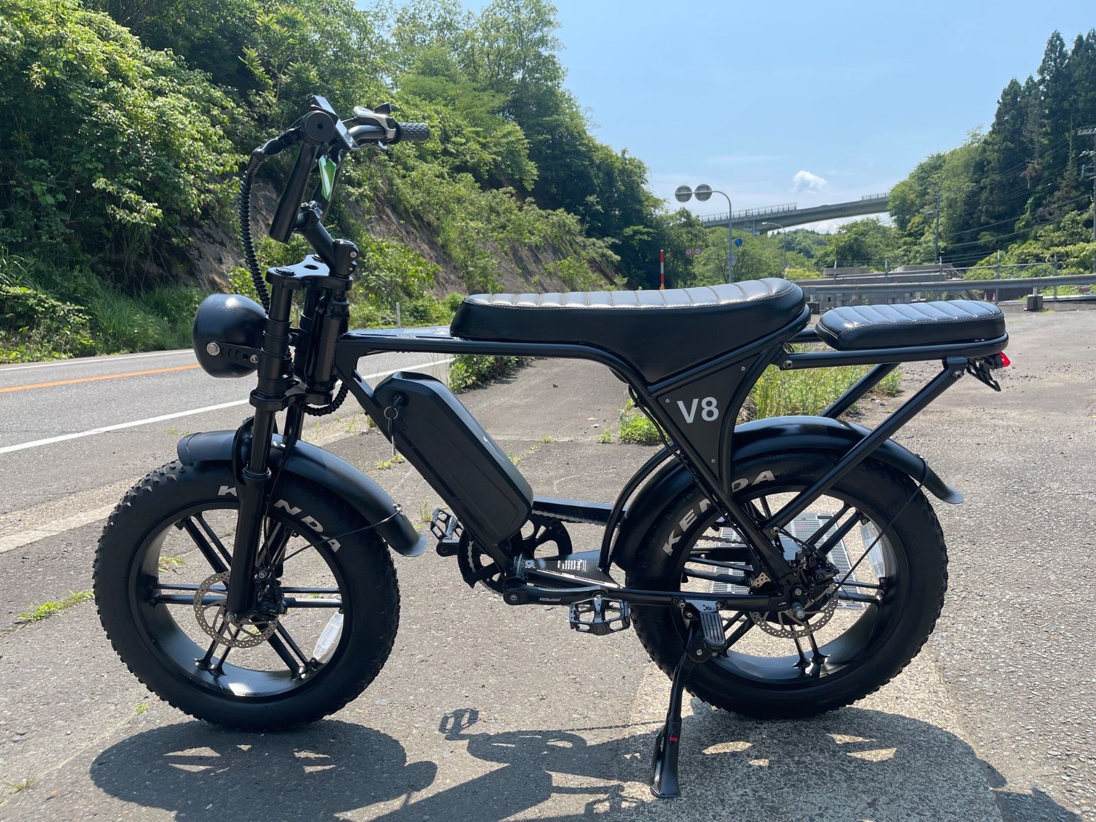 【動作確認済】送料無料ディスク式MTB電動自転車 ダブルバッテリー電子5速 7速 0408【動作確認済】送料無料 V8 ディスク式 MTB スマートキー起動 電動