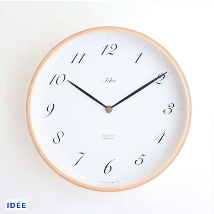 N 【美品】 IDEE TIMING 掛け時計 アラビア数字 ウッド 250mm - メルカリ
