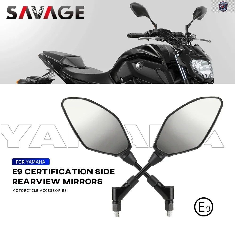 ヤマハ MT07 MT09/TRACER 900/9/GT MT10 MT03 MT25 MT01 09 オートバイ用バックミラー サイドミラー