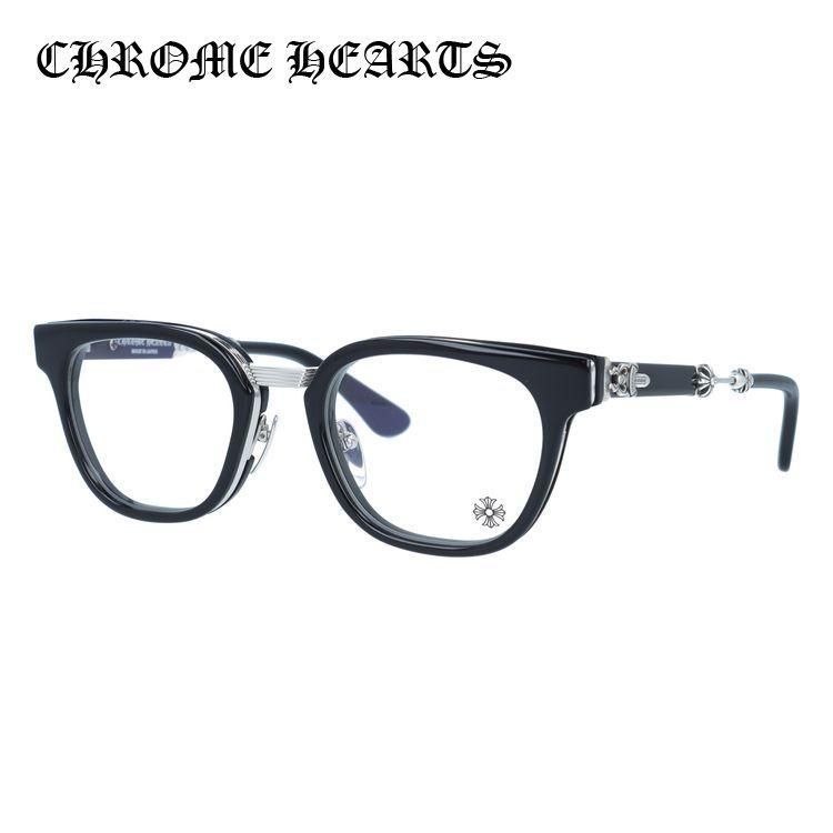 クロムハーツ メガネフレーム 伊達メガネ CHROME HEARTS DUCK BUTTER BK/SS 52サイズ ウェリントン ユニセックス メンズ レディース