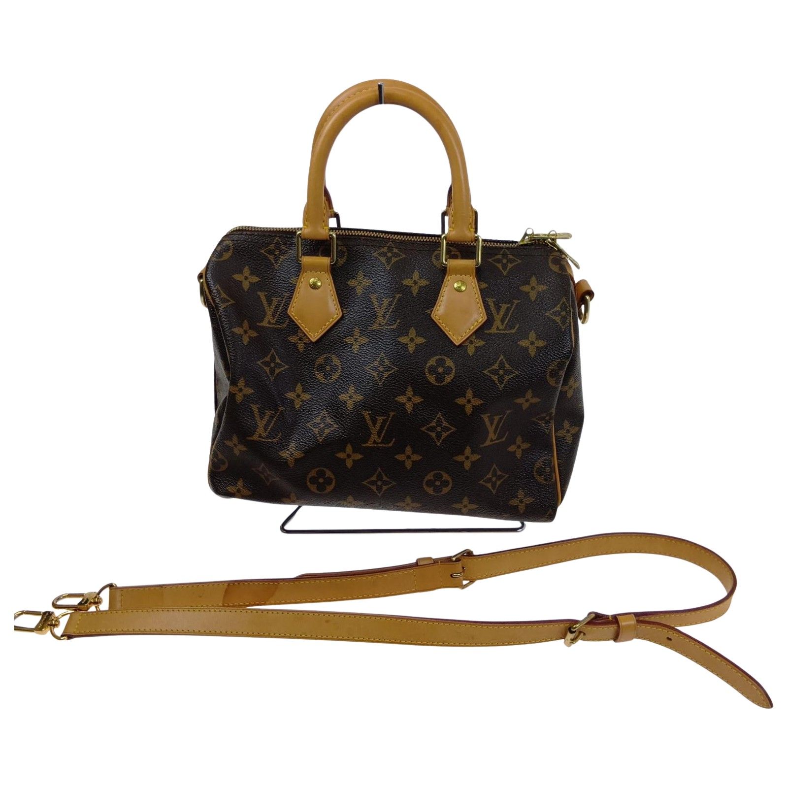 LOUIS VUITTON ルイヴィトン 2WAY ハンド ショルダーバッグ　モノグラム スピーディバンドリエール25 M40390 ブラウン系