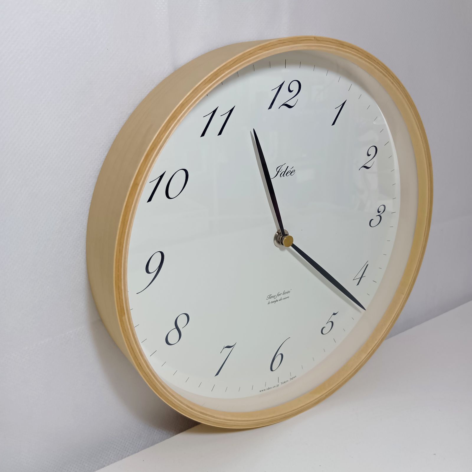 N 【美品】 IDEE TIMING 掛け時計 アラビア数字 ウッド 250mm - メルカリ