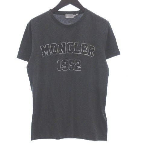 モンクレール MONCLER Tシャツ カットソー 半袖 ロゴプリント グレー M