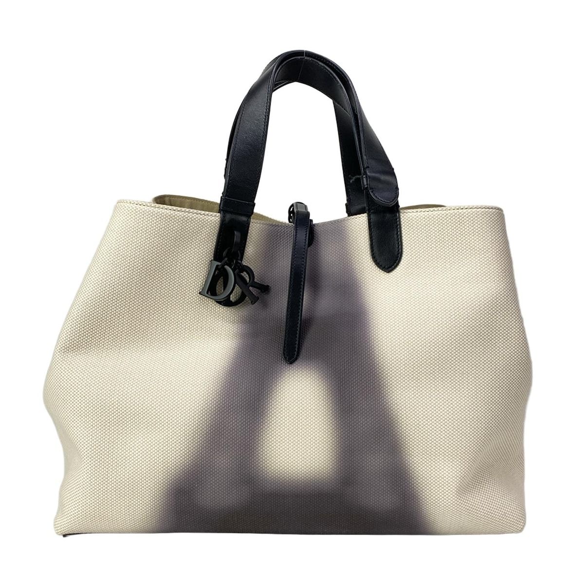 DIOR/ChristianDior(ディオール/クリスチャンディオール) トートバッグ トゥジュール アイボリー×黒 レザー