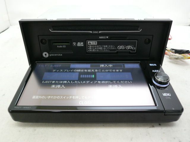 中古】 トヨタ純正 NSZT-W66T メモリーナビ 地デジ/フルセグ/DVD/CD/SD