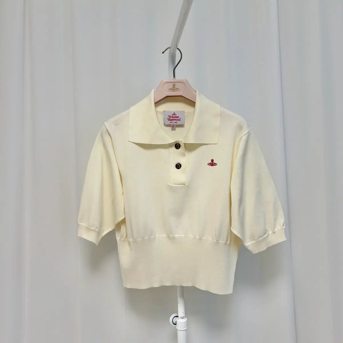 VIVIENNE WESTWOOD ヴィヴィアン・ウエストウッド 半袖 KARE（カラ） ニット アイボリー